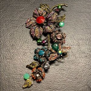 Swarovski Flower Brooche